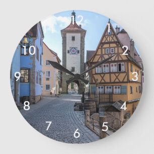 Reloj Redondo Grande Plönlein en Rothenburg ob der Tauber, Alemania