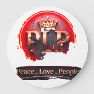 Reloj Redondo Grande PLP NOVA V | Gráficos Premium (Camiseta/Sudadera/C
