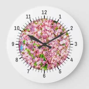 Reloj Redondo Grande Pluma florida