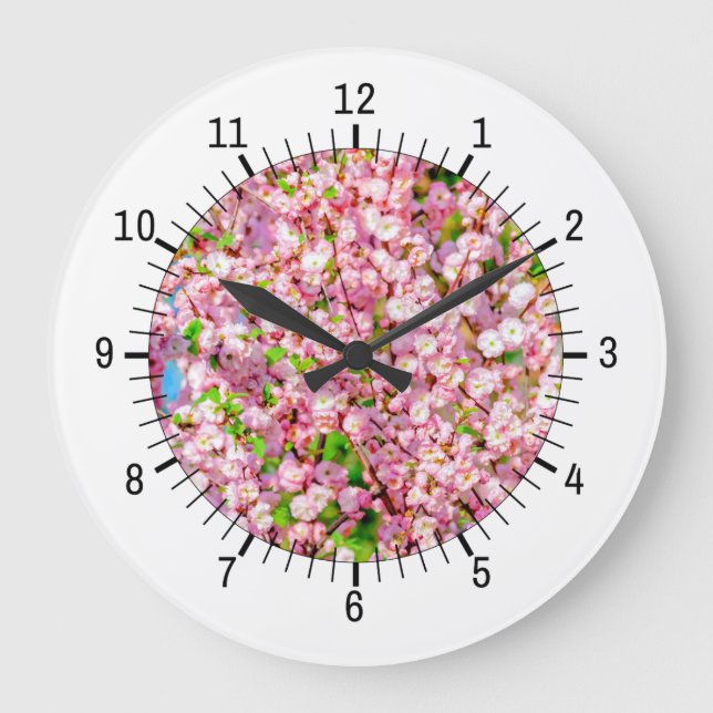 Reloj Redondo Grande Pluma florida (Anverso)