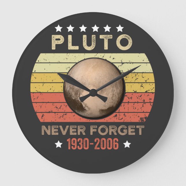 Reloj Redondo Grande Pluto nunca olvida 1930-2006 (Anverso)