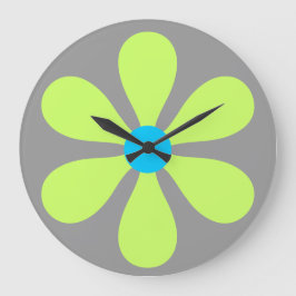 Reloj Redondo Grande Poder Floral - lima