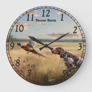 Reloj Redondo Grande Pointer Alemán de Pelo Corto