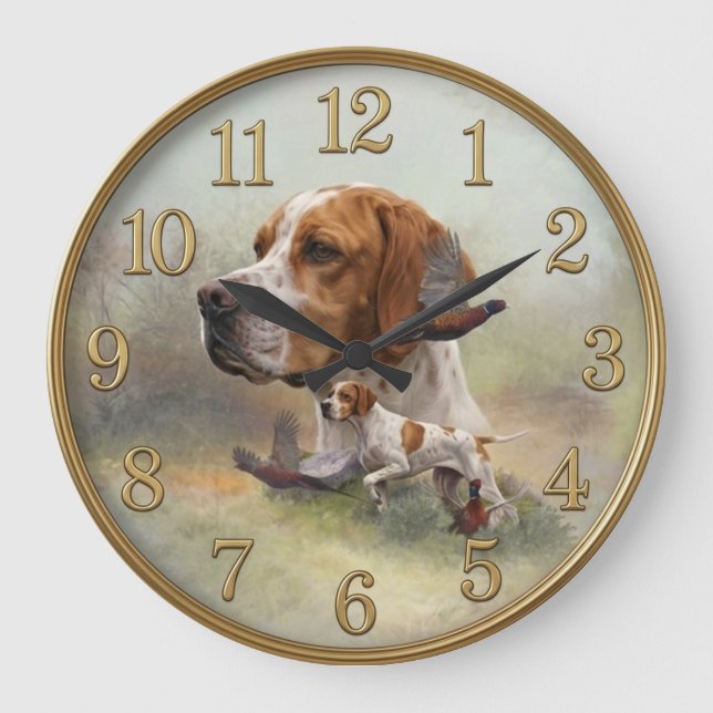 Reloj Redondo Grande Pointer Inglés (Anverso)
