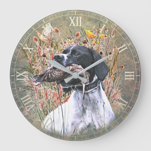Reloj Redondo Grande Pointer inglés (Anverso)