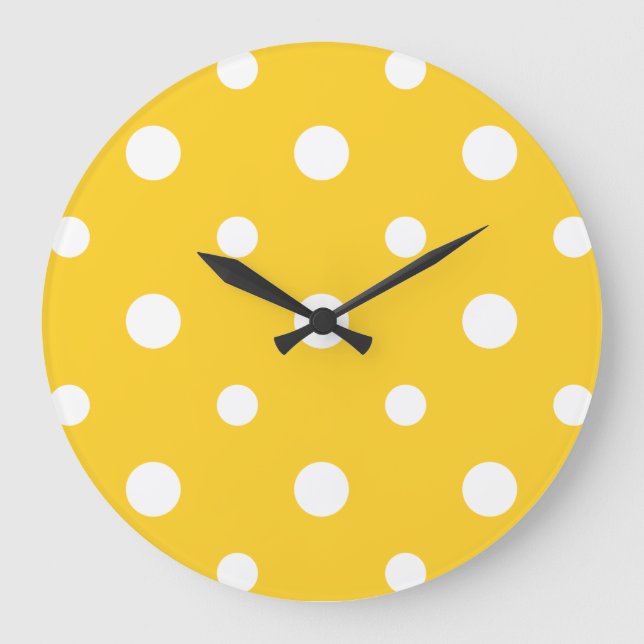 Reloj Redondo Grande Polcas enormes blancas redondas elegantes del (Anverso)