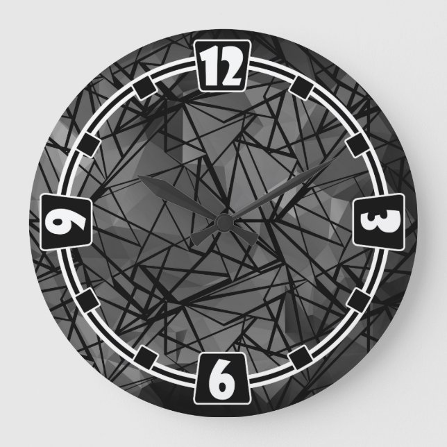 Reloj Redondo Grande Polígono, pintura (Anverso)