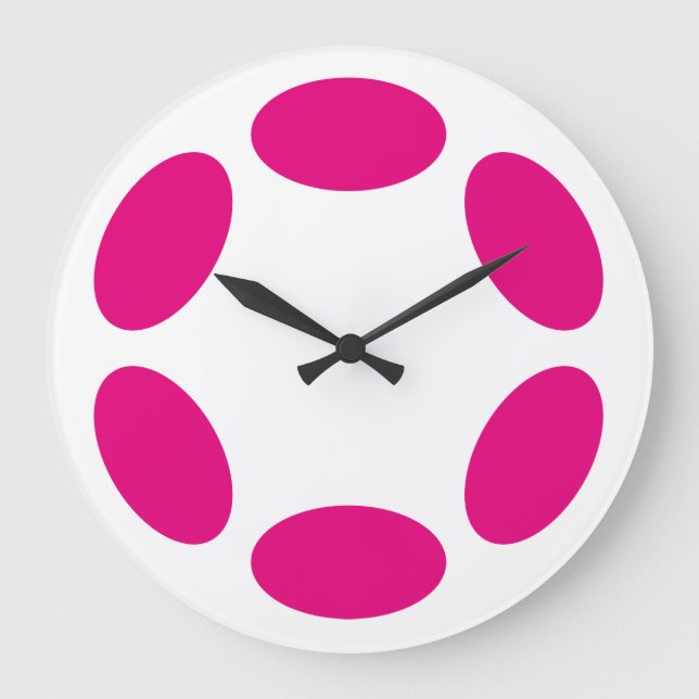 Reloj Redondo Grande Polkadot (Anverso)
