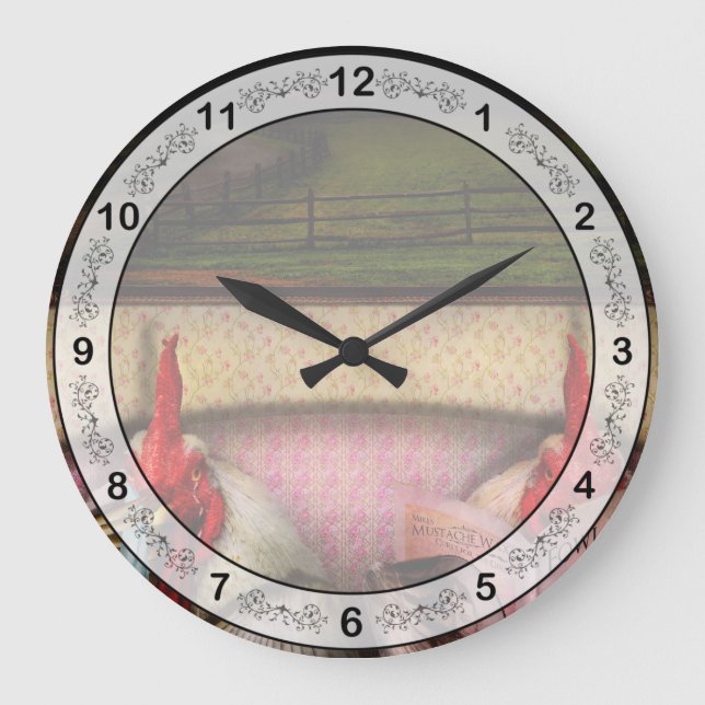 Reloj Redondo Grande Pollo - Película para chicas (Anverso)