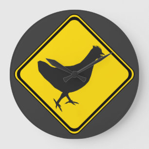Reloj Redondo Grande ¡Pollo Xing!