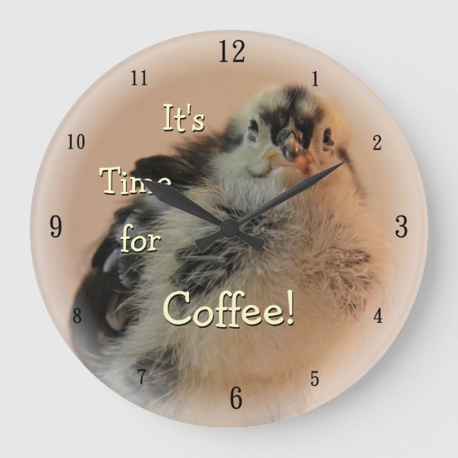 Reloj Redondo Grande Polluelo feo (Anverso)