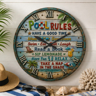 Reloj Redondo Grande Pool Beach House