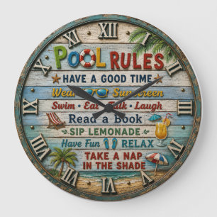 Reloj Redondo Grande Pool Beach House