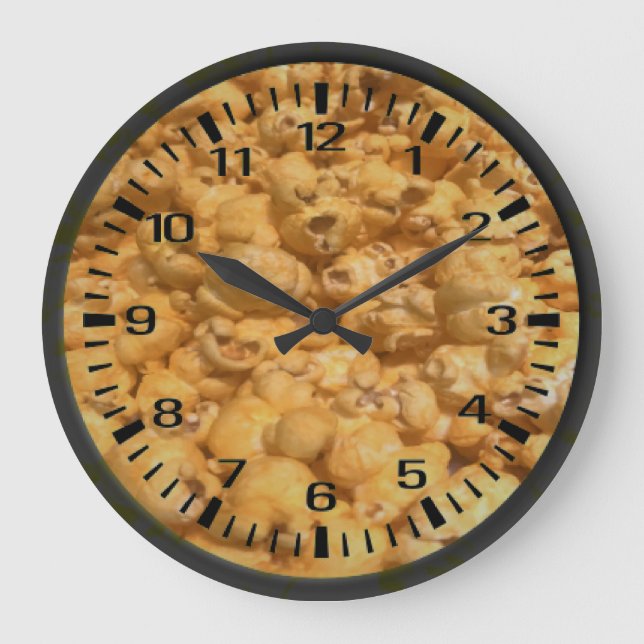 Reloj Redondo Grande Popcorn (Anverso)