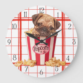 Reloj Redondo Grande Popcorn puppy