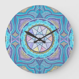 Reloj Redondo Grande Portal de geometría celeste