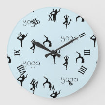 poses de yoga en azul