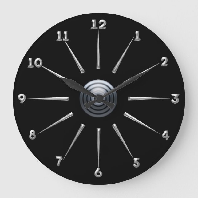 Reloj Redondo Grande Poste industrial (Anverso)