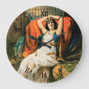 Reloj Redondo Grande Póster vintage de magia, mago Frederick Bancroft