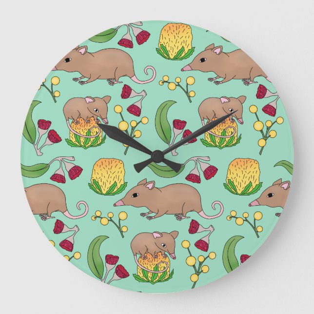 Reloj Redondo Grande Pósum de miel (Anverso)