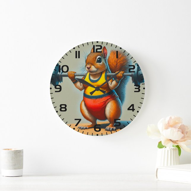 Reloj Redondo Grande Potencia de las ardillas (Subido por el creador)