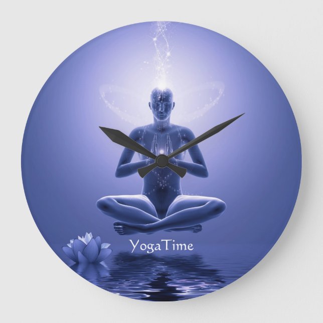 Reloj Redondo Grande Power Yoga (Anverso)