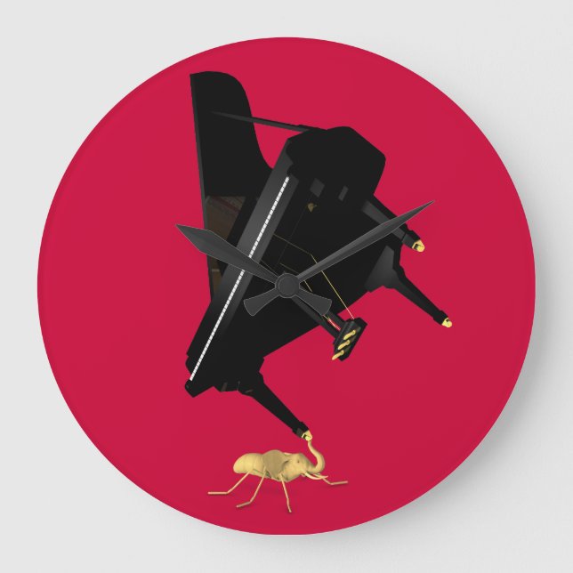 Reloj Redondo Grande Powerful Eleph-Ant (Anverso)
