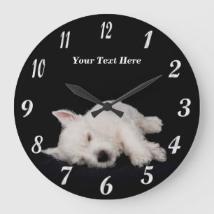 Reloj Redondo Grande Precioso Napping Westipy Round Wall Clock
