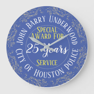 Reloj Redondo Grande Premio al servicio de larga duración de la policía