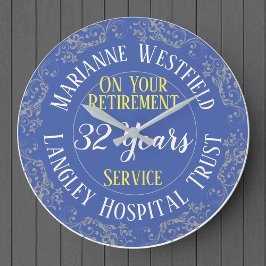 Reloj Redondo Grande Premio de Jubilación de Enfermeras con años cumpli