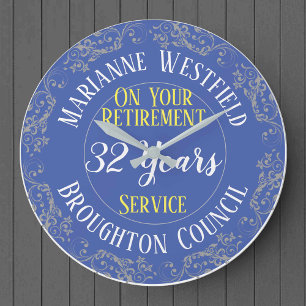 Reloj Redondo Grande Premio de Jubilación del Consejo con años cumplido
