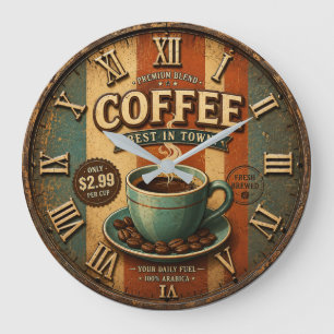Reloj Redondo Grande Premium Blend Coffee
