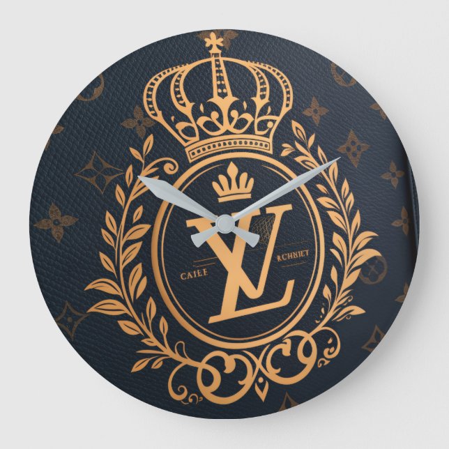 Reloj Redondo Grande Prestige Ballpoint Pen – Royal Monogram "N" in Gol (Anverso)