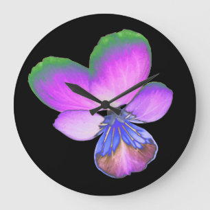 Reloj Redondo Grande Pretty Pansy Wall Clock
