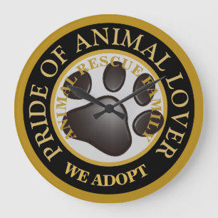 Reloj Redondo Grande Pride of Animal Lover Premium Watch