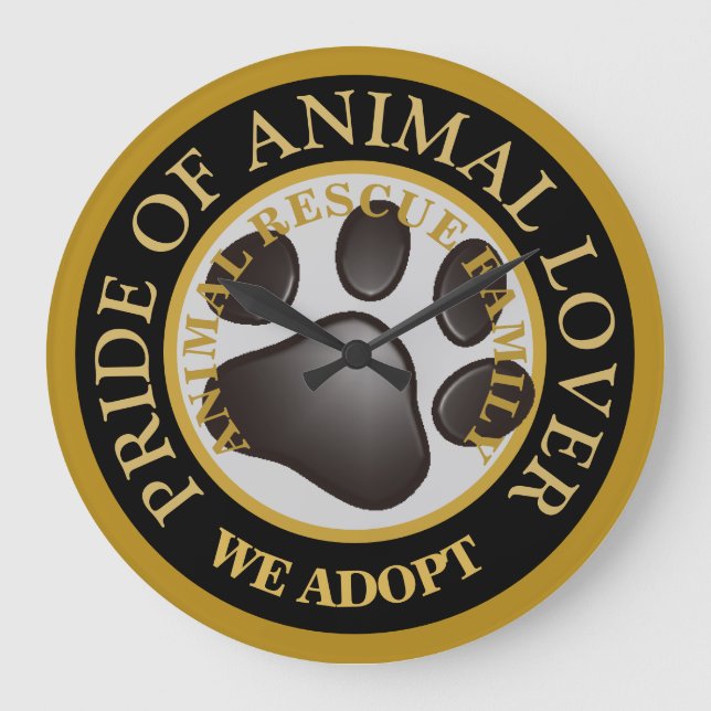 Reloj Redondo Grande Pride of Animal Lover Premium Watch (Anverso)