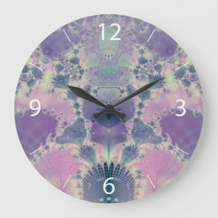 Reloj Redondo Grande Primavera púrpura