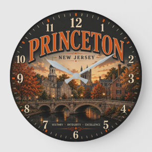 Reloj Redondo Grande Princeton New Jersey college town