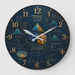 Reloj Redondo Grande Probability & Statistics  Mathematics 