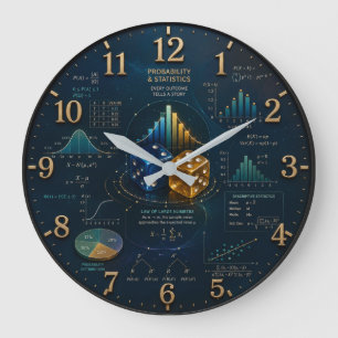 Reloj Redondo Grande Probability & Statistics Mathematics