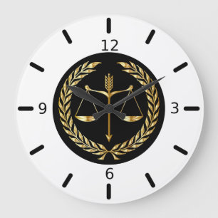 Reloj Redondo Grande Procurador de justicia con reloj grande