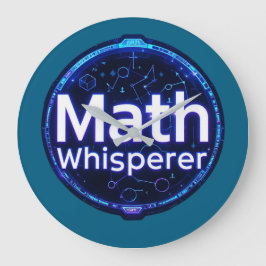 Reloj Redondo Grande Profesor de Matemáticas Susurrador de Matemáticas