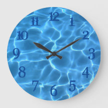 Profundos números de salpicaduras azules Aqua Pisc