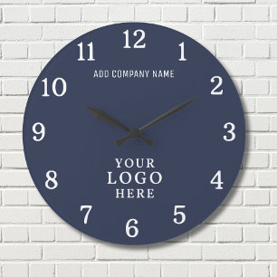 Reloj Redondo Grande Promoción de marca corporativa de logotipo de empr