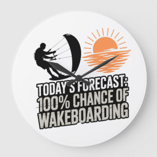 Reloj Redondo Grande Pronóstico de hoy para hacer Wakeboarding 100% de 