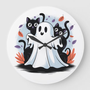 Reloj Redondo Grande Provocación nocturna de Halloween