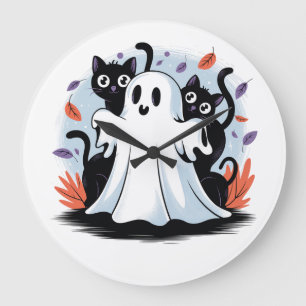 Reloj Redondo Grande Provocación nocturna de Halloween