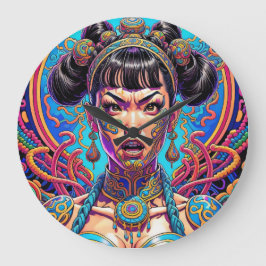 Reloj Redondo Grande ¡Psicodélico, di qué! Arte