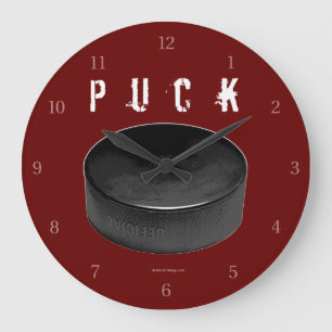 Reloj Redondo Grande PUCK (Hockey)