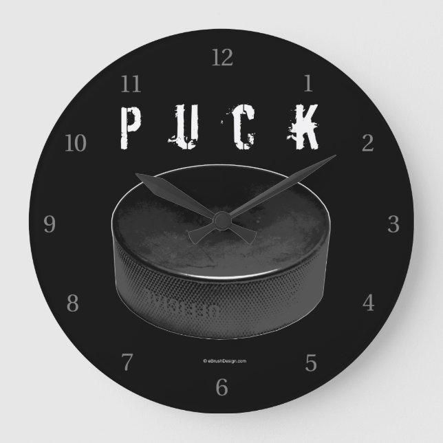Reloj Redondo Grande PUCK (Hockey) (Anverso)